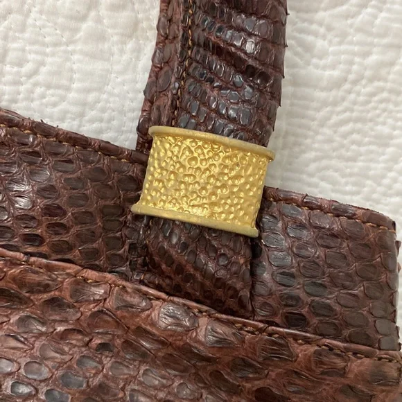 Python Snakeskin Shoulder Bag - Picture 15 of 17